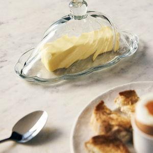 Anthropologie Glass Butter Dish