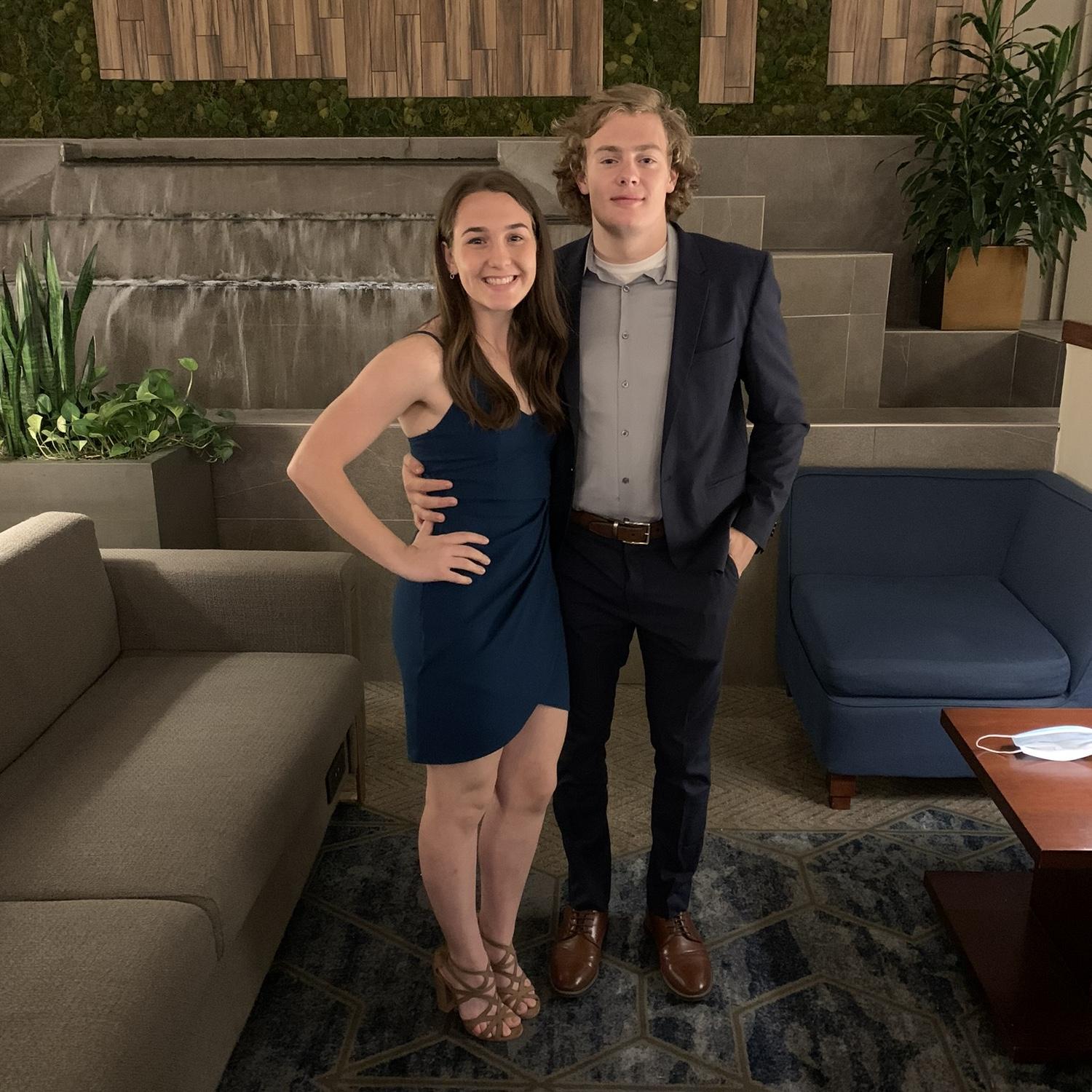 My 19th birthday. We got dressed up and he took me to a murder dinner downtown, I remember feeling so grown up.