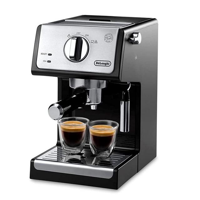 De'Longhi A-3220-RMB Espresso Cappuccino Maker Manual Frother, 9.6 x 7.2 x 11.9, Black