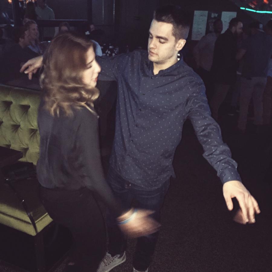 We met at Soundbar on NYE and rang in 2017 together. The rest was history.