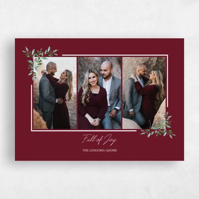 Ruby Wine, Red Holiday Card - Altadena Landscape