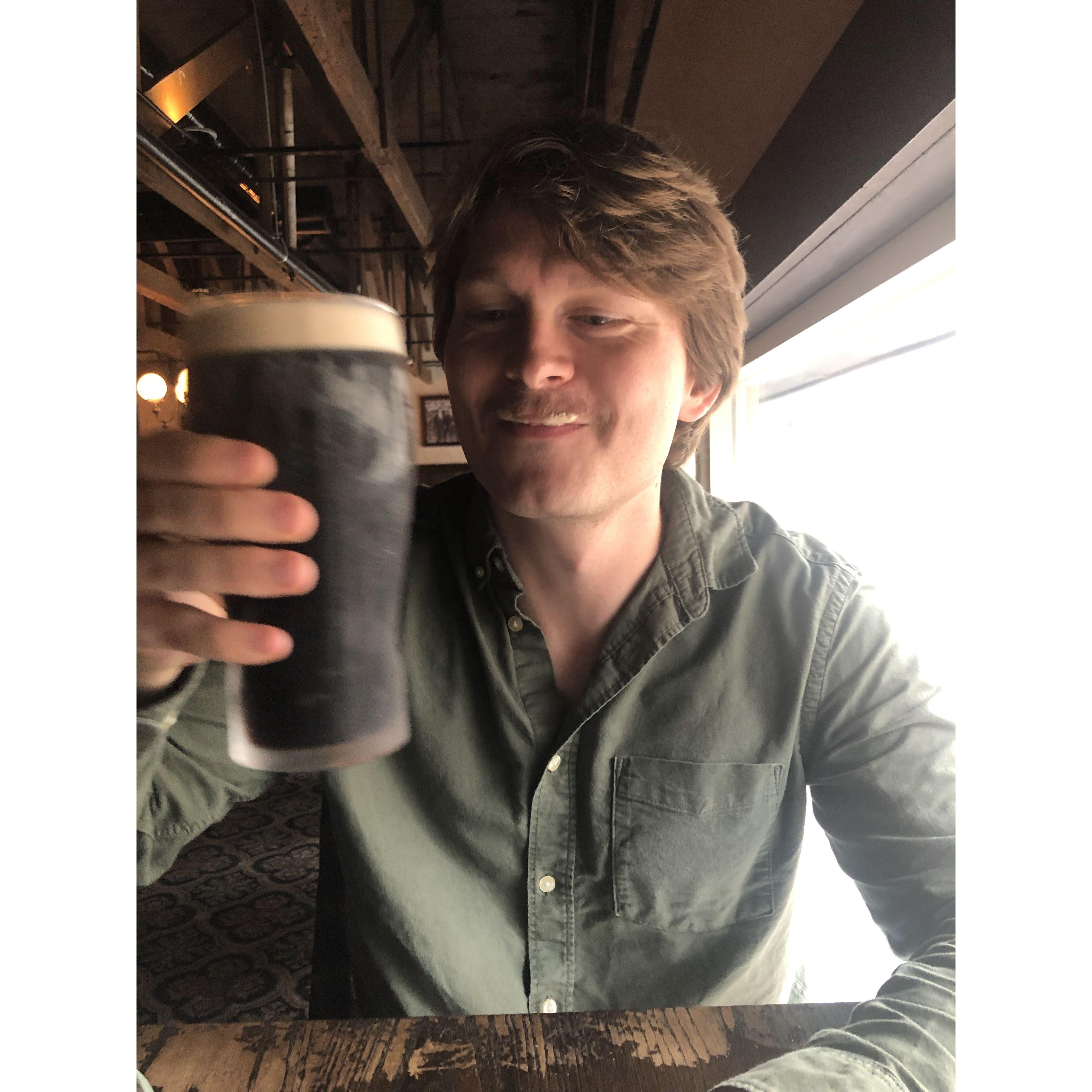 Elliott educating Amy about what the intricacies of being Irish are all about