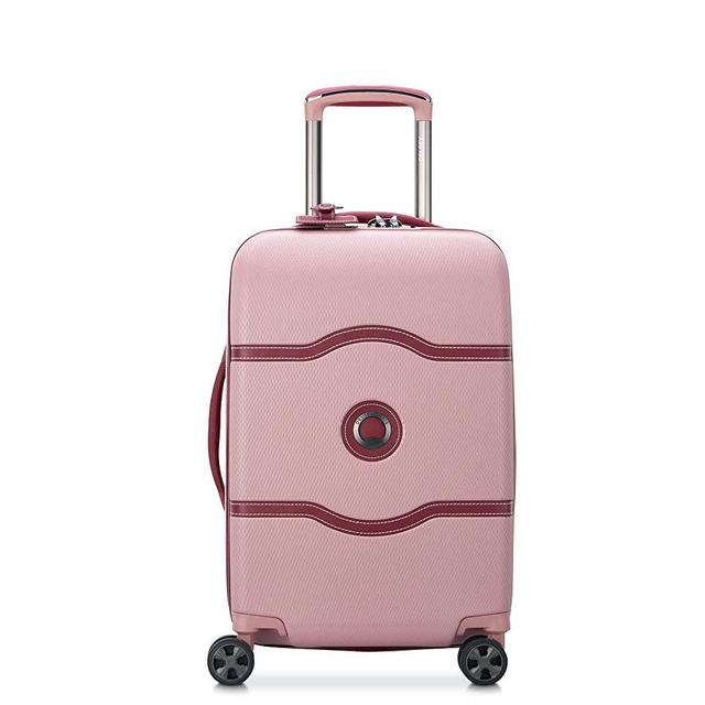 DELSEY Paris Chatelet Hardside Luggage with Spinner Wheels, Pink, Carry-on 19 Inch, No Brake