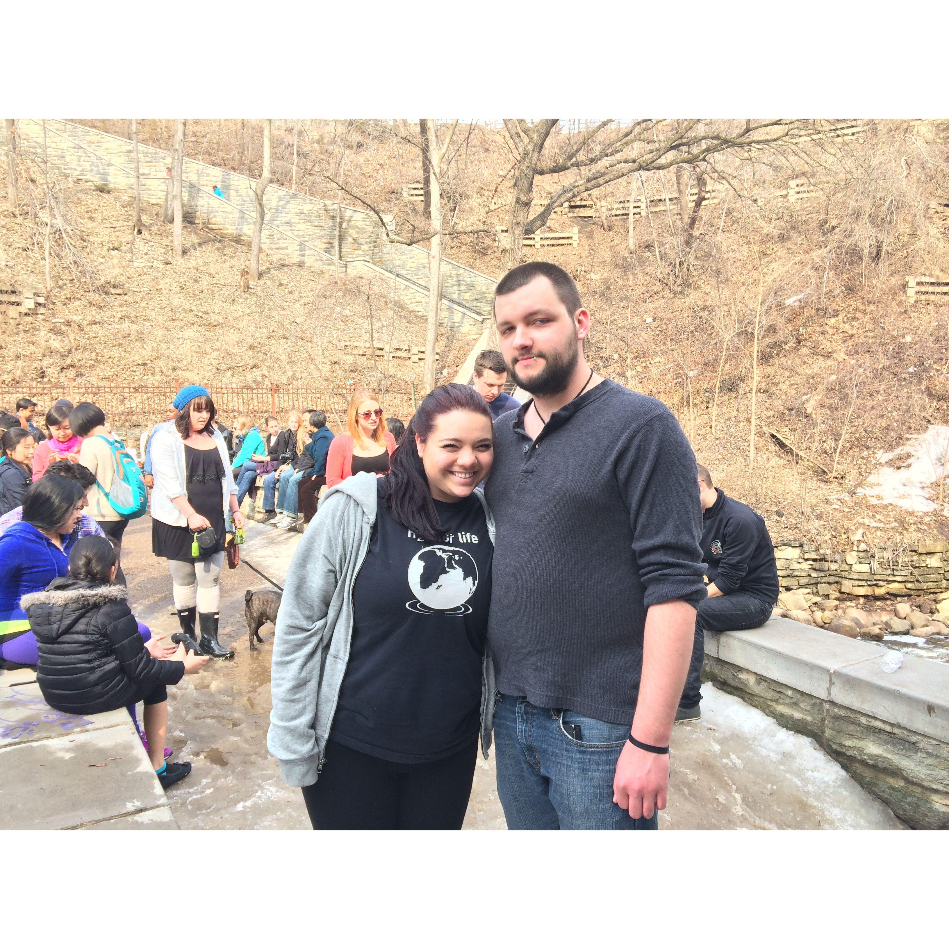 Tessa's 21st birthday at Minehaha Falls