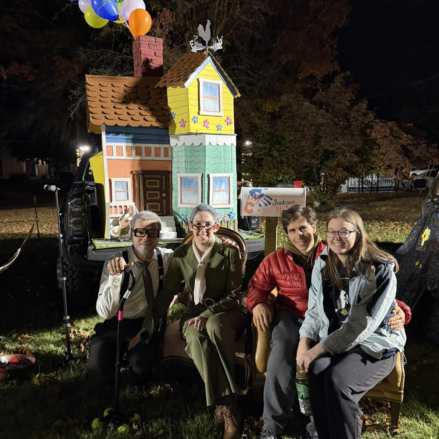 10/29/25 Hannah really enjoys creative projects and went all out for their church's Trunk or Treat, with an "Up" movie theme. Jackson added the perfect Carl and much needed construction assistance!