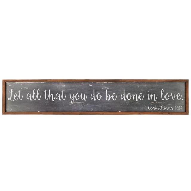 1 Corinthians 16:14 Wood Wall Decor