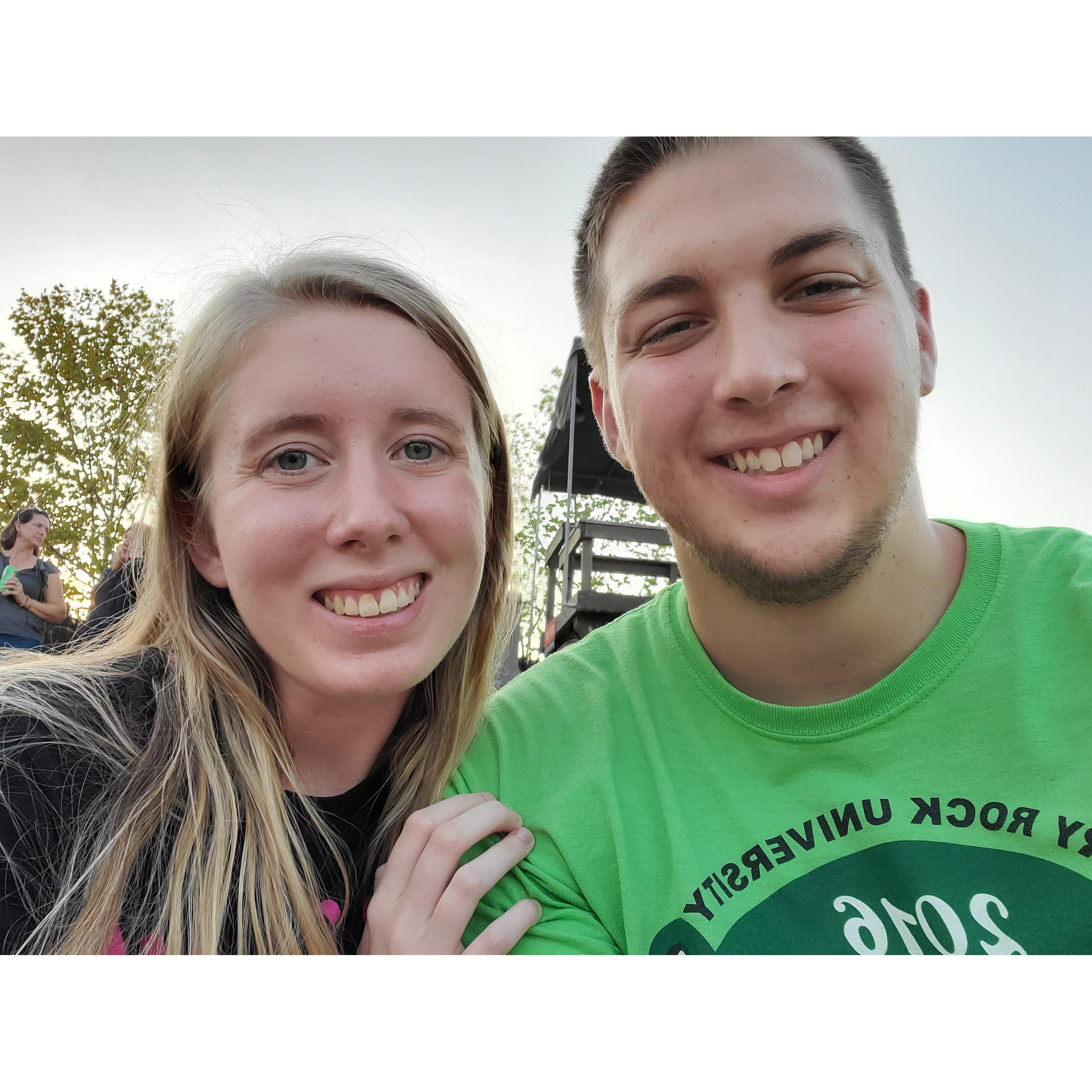 Our first concert together (Bastille!)
