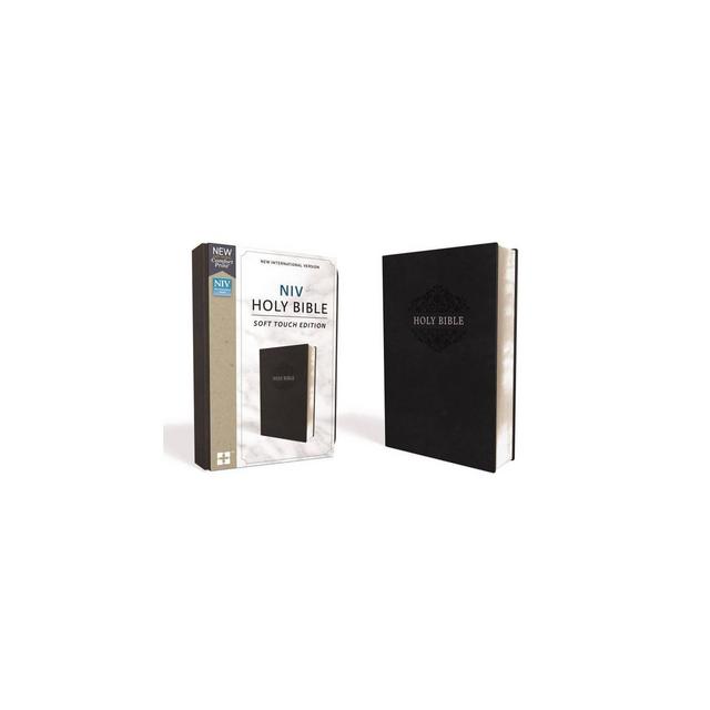 NIV, Holy Bible, Soft Touch Edition, Imitation Leather, Black, Comfort Print - by Zondervan (Leather Bound)