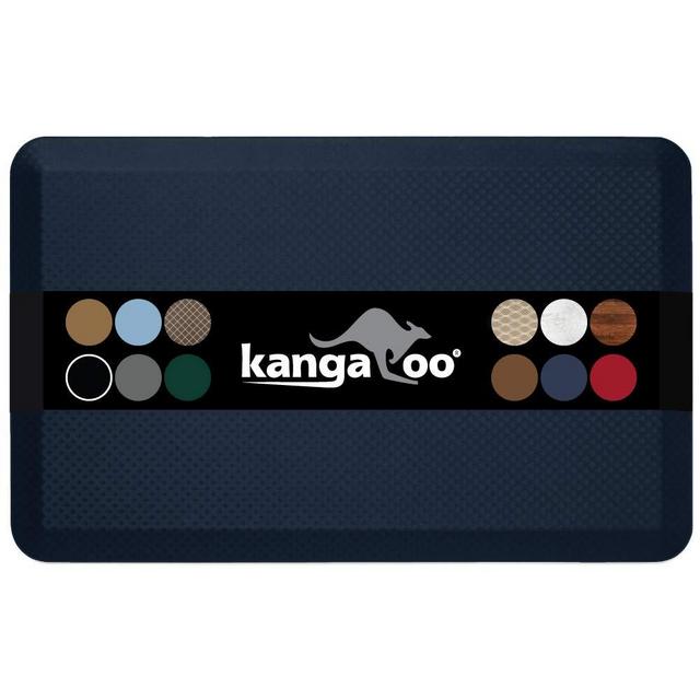 Kangaroo Original Standing Mat Kitchen Rug, Anti Fatigue Comfort Flooring, Commercial Grade Pads, Ergonomic Floor Pad for Office Stand Up Desk, 39x20, Navy