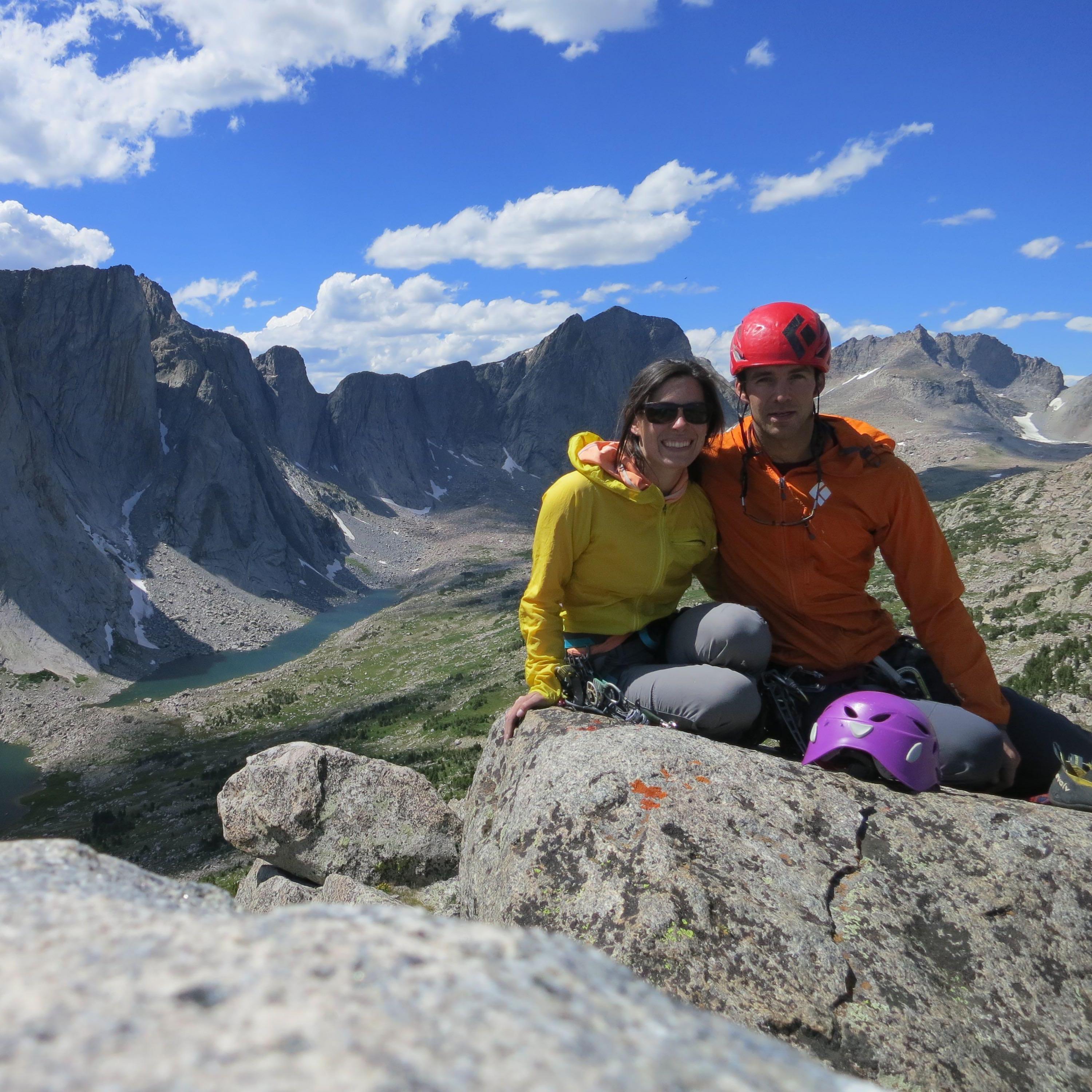 Rock climbing in the Wind River Mountains!