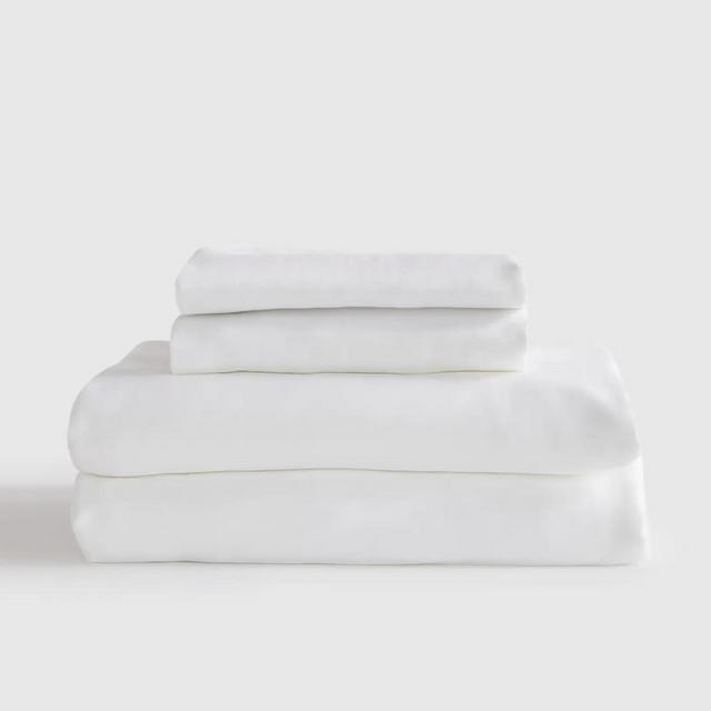 Organic Bamboo Viscose King Sheet Set in White