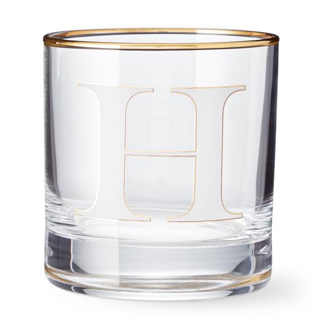 Monogram Double Old-Fashioned Glass, H