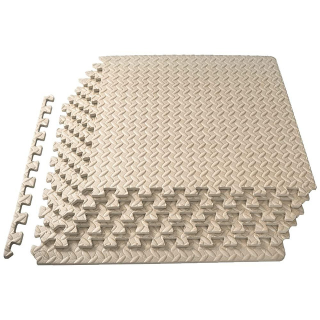 ProsourceFit Puzzle Exercise Mat ½”, EVA Foam Interlocking Tiles Protective Flooring for Gym Equipment and Cushion for Workouts