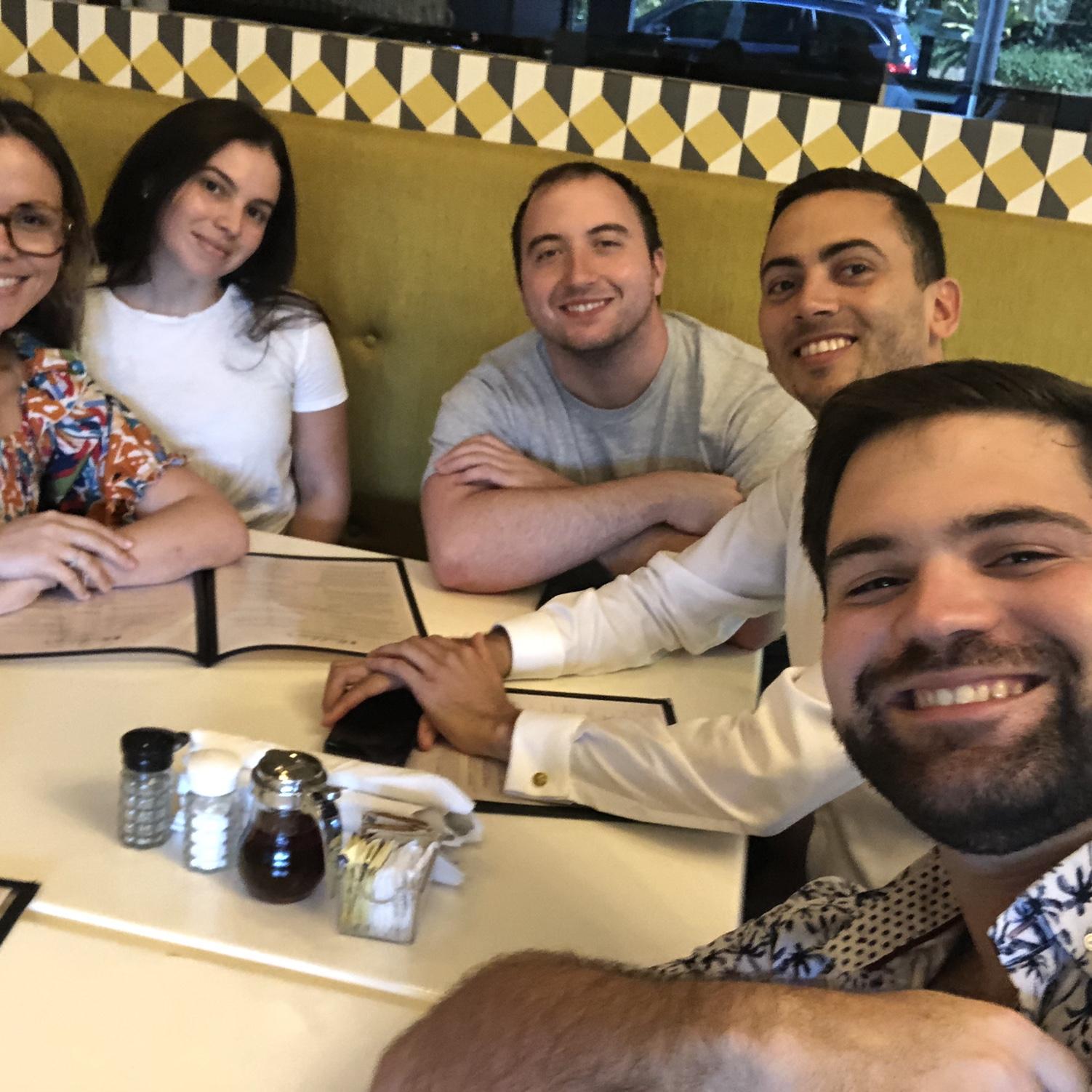 We love catching up with friends! Matt's first time meeting Frankie