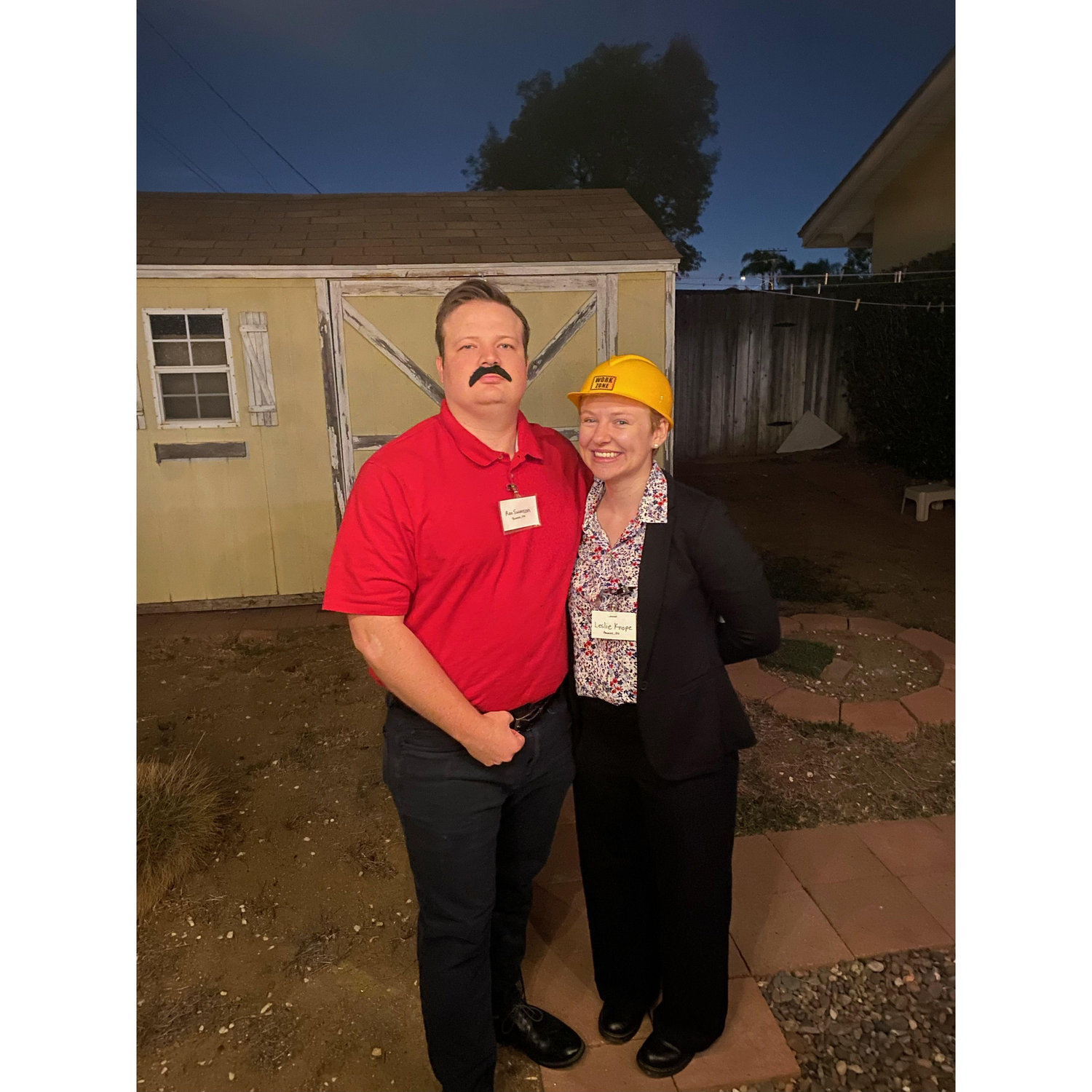 Halloween 2024 - Ron Swanson and Leslie Knope