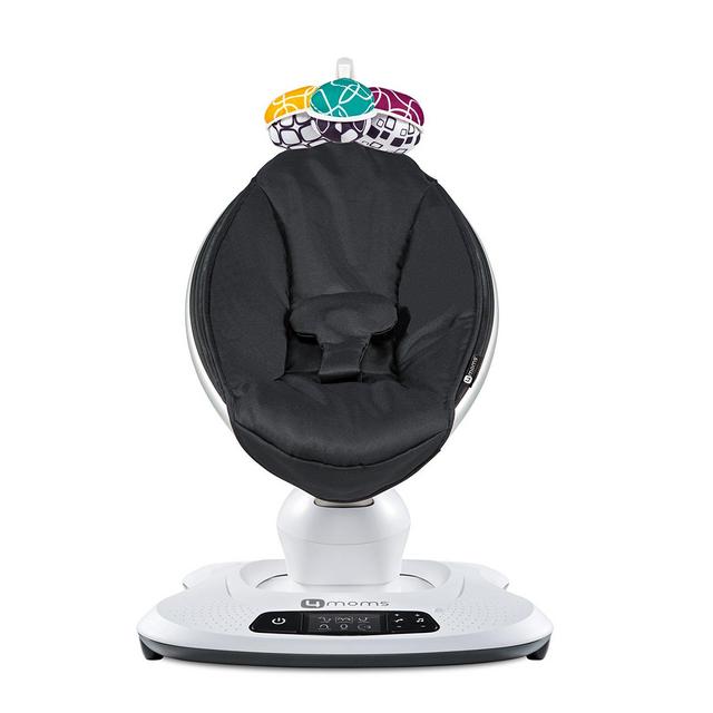 4moms mamaRoo 4 Bluetooth-Enabled high-tech Baby Swing – Classic Nylon Fabric with 5 Unique motions