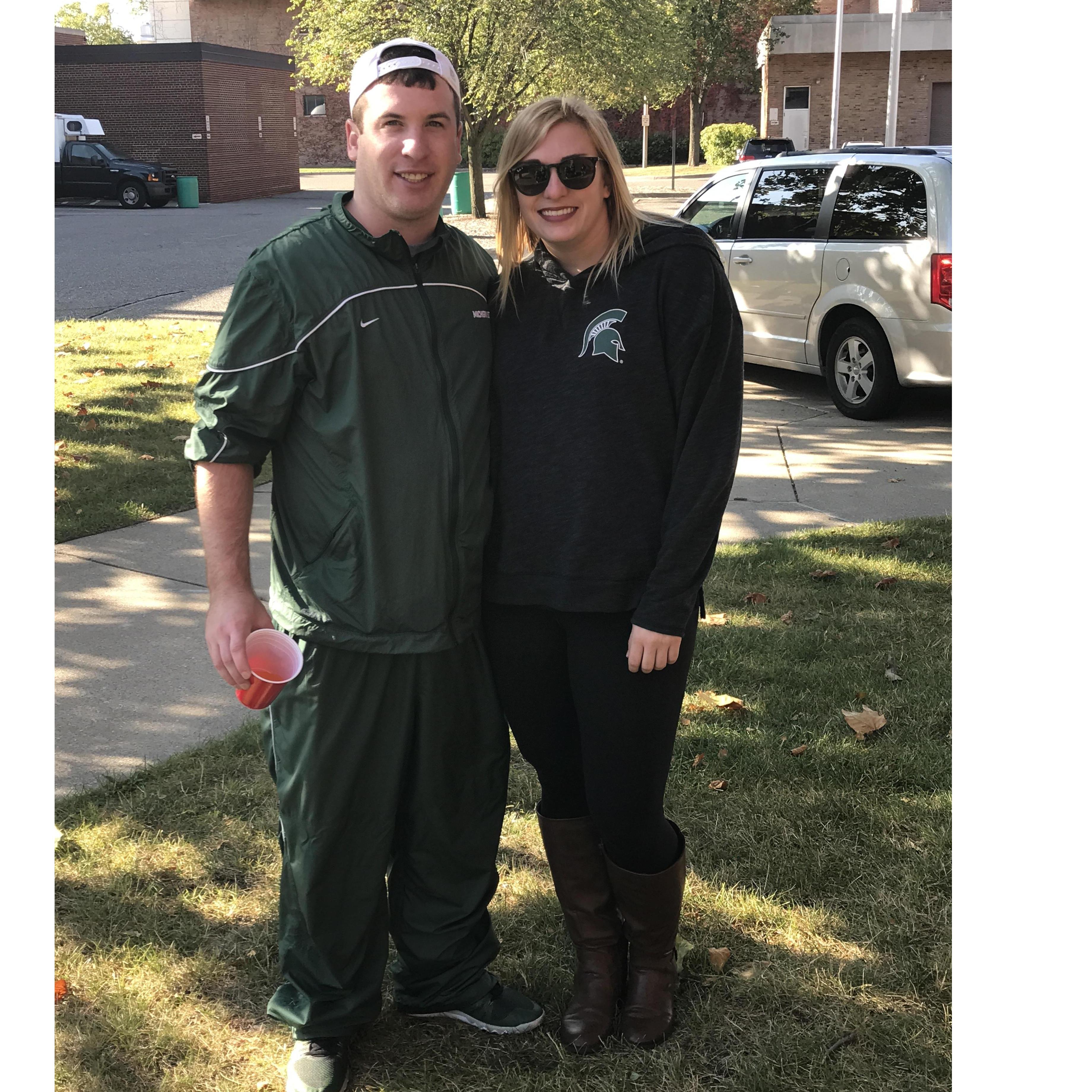 Tailgating before Spartan football!