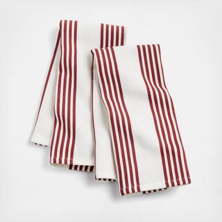 Cuisine Stripe Dish Towels, Set of 2
