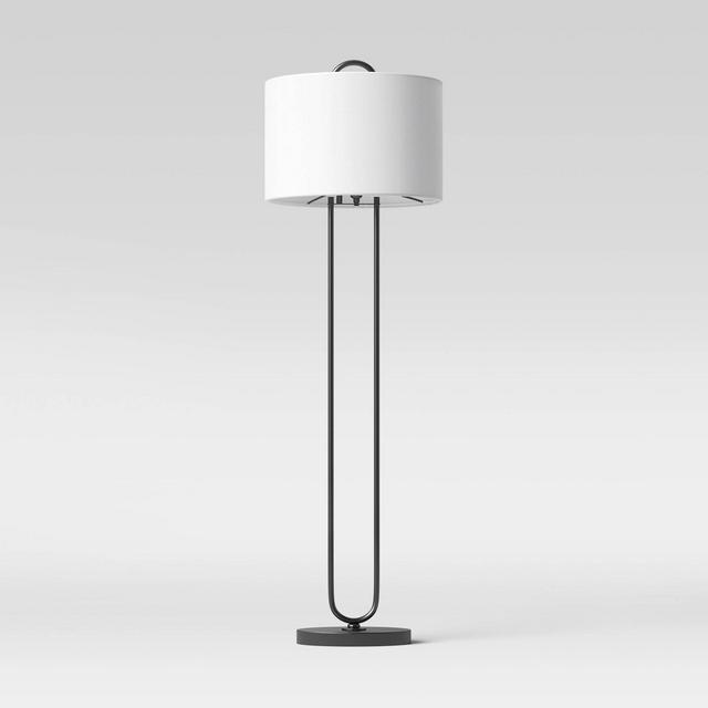 Floor Lamp Metal (Includes LED Light Bulb)Black - Project 62™