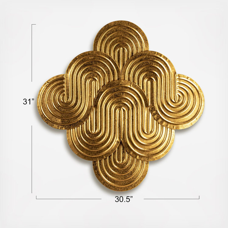 Storied Home, Decorative Waves Metal Wall Art | Zola
