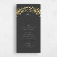 Grey Wedding Menu - Sawyer Foil