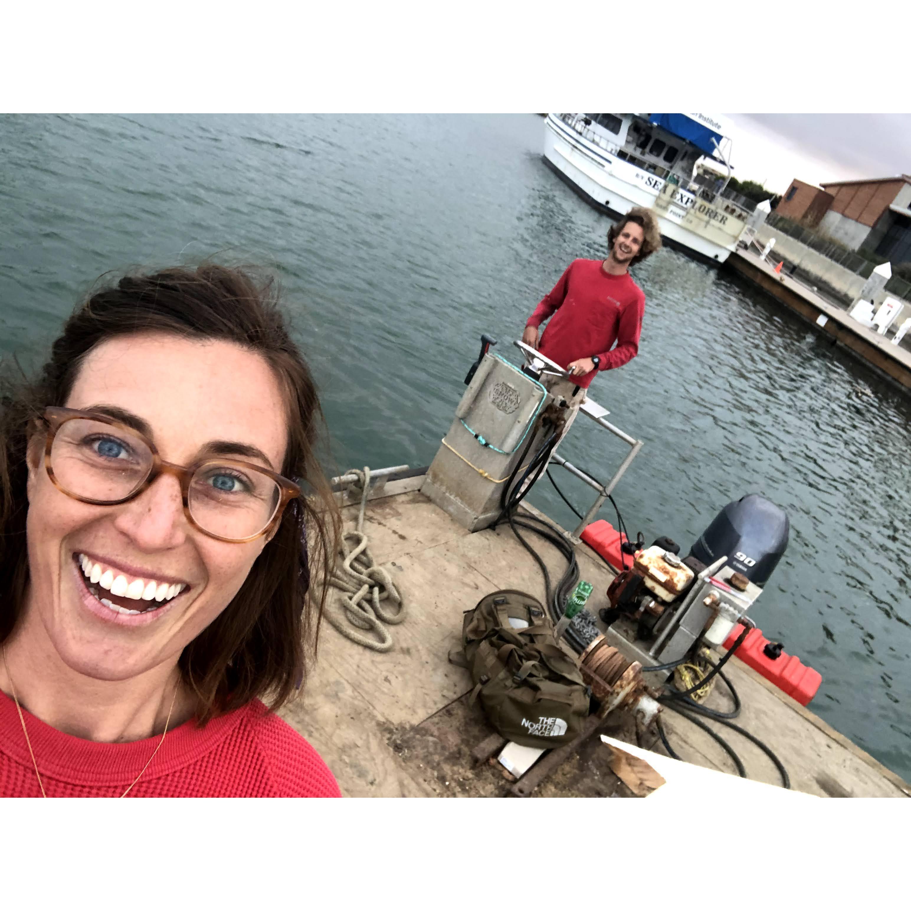 Visits on the tug in Dana Point. Fall 2019.