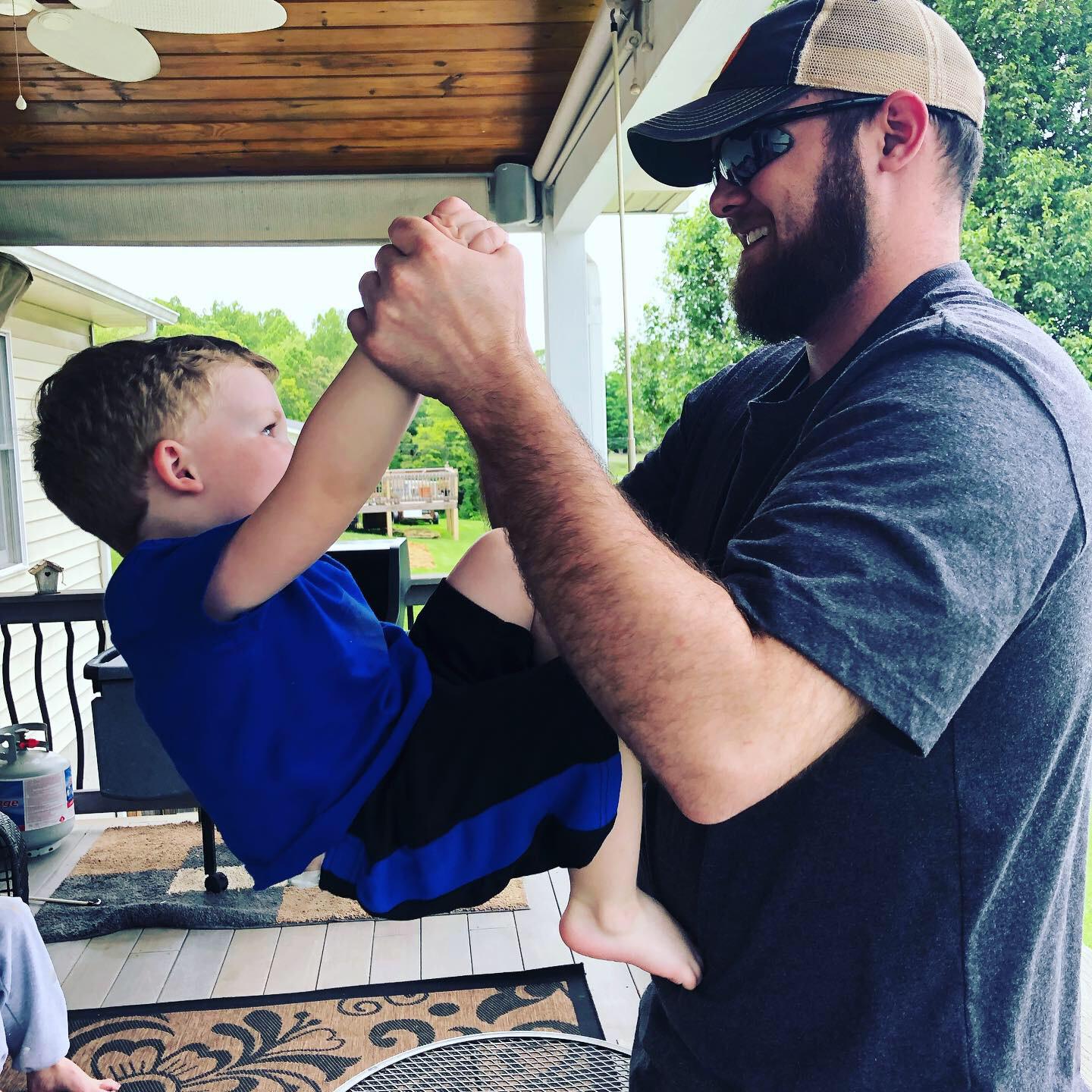 “Bonus Daddy” and Casey bonding time