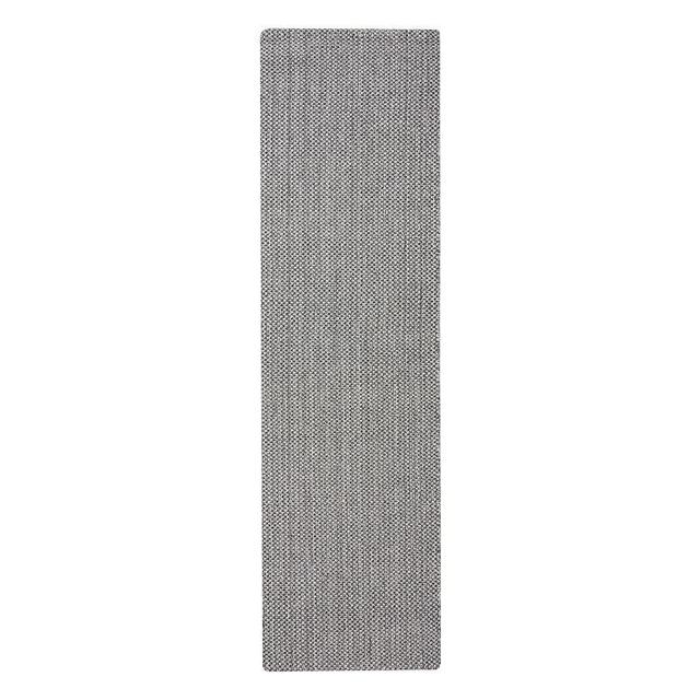 Hendrix Synthetic Rug with Anti Slip Backing, 2.5 x 9', Charcoal Multi