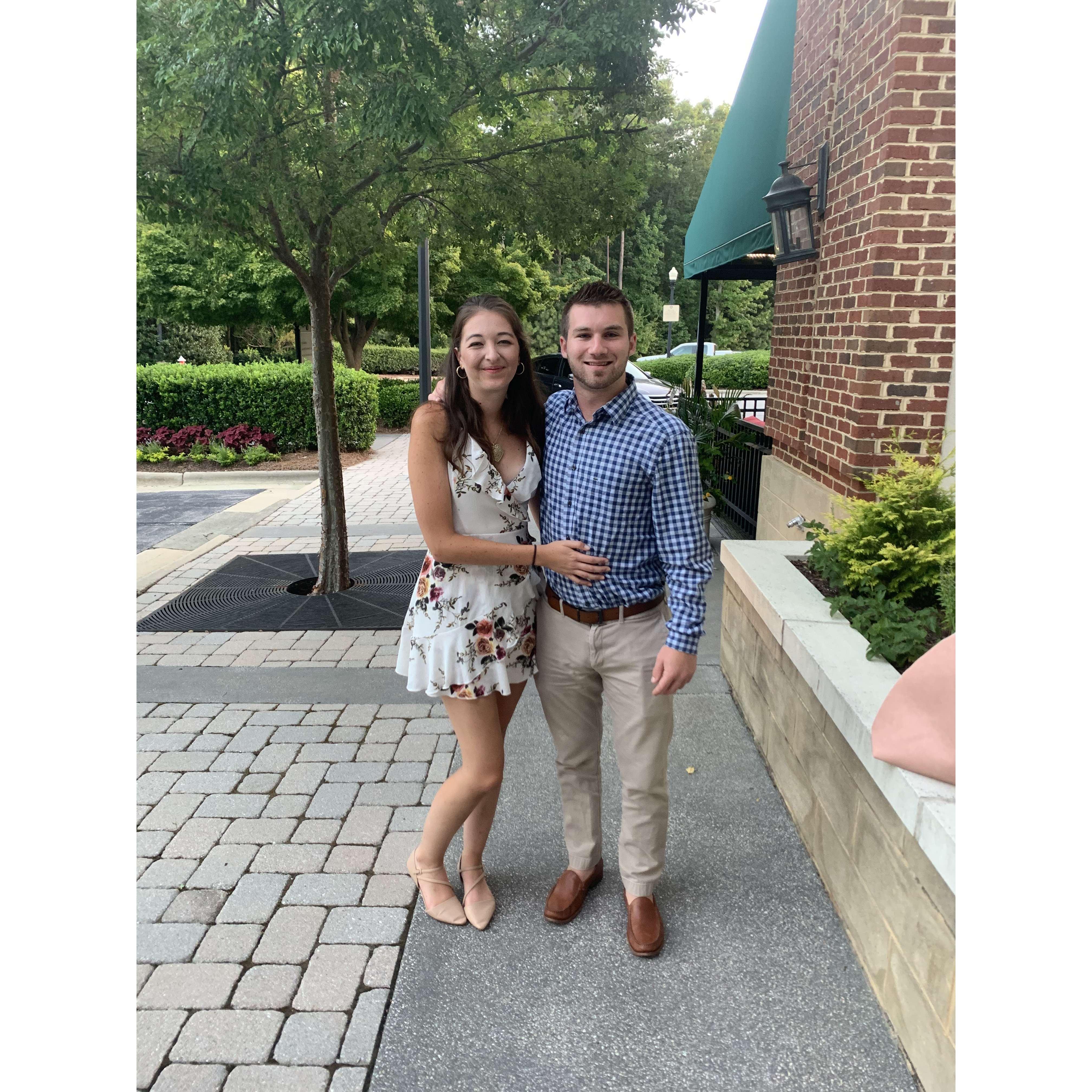 Our first home together in Cary, NC.