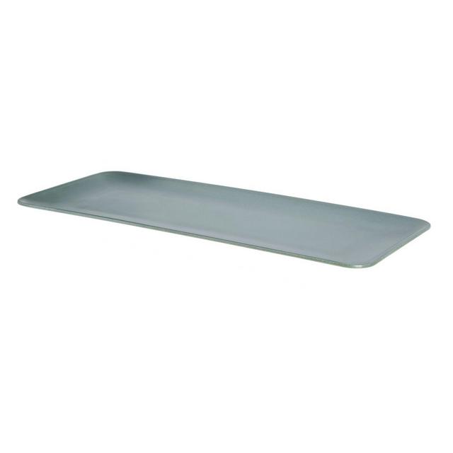 Bee & Willow™ 17.8-Inch Rectangular Melamine and Bamboo Serving Tray in Green