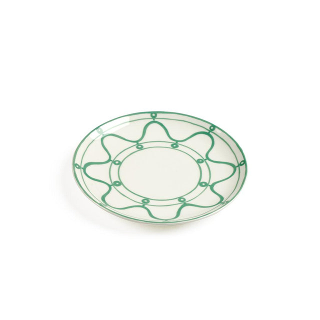 Serenity Green Dessert Plate