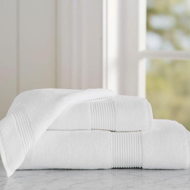 Aerospin™ Luxe Organic Bath Towel, White