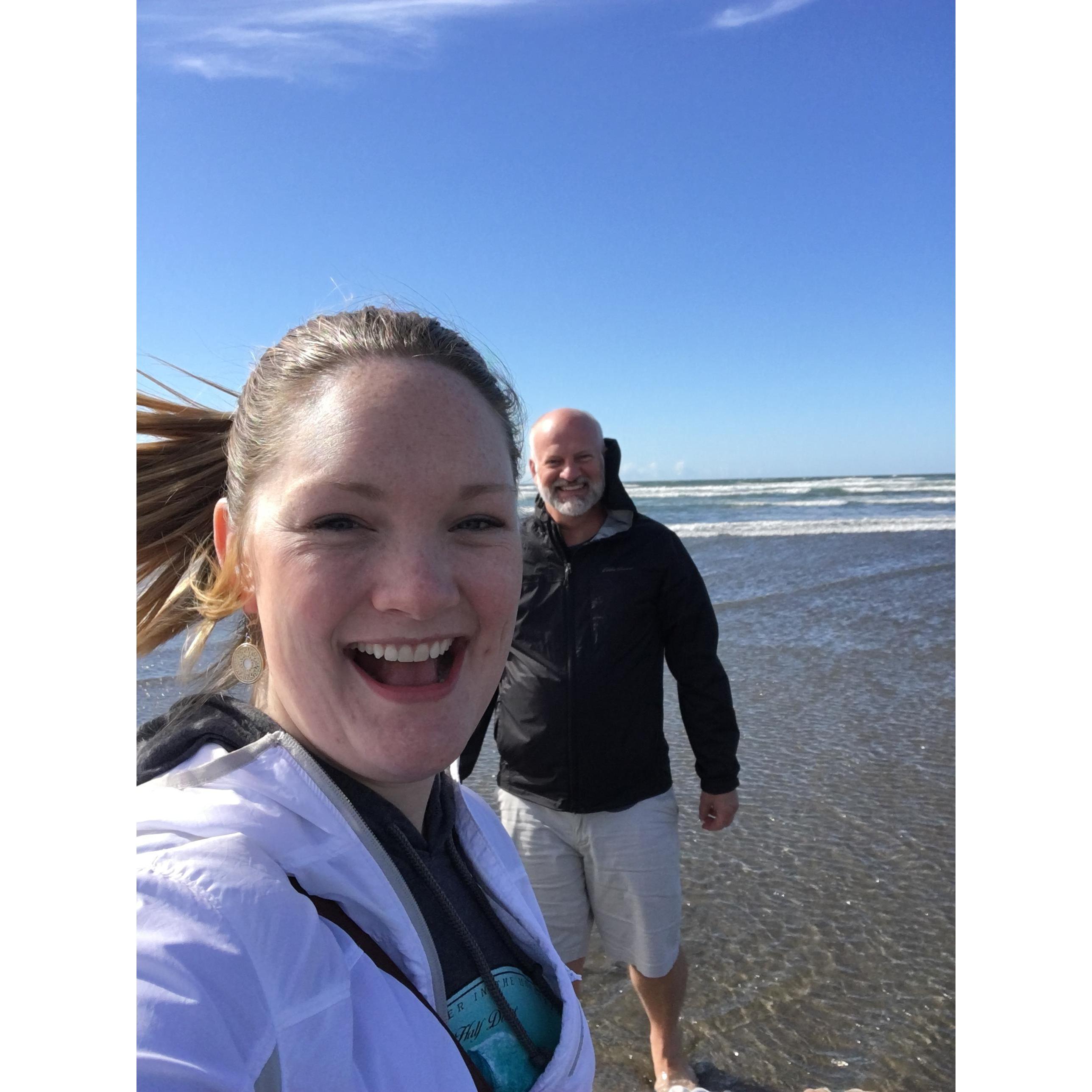 The windy beach of Portland