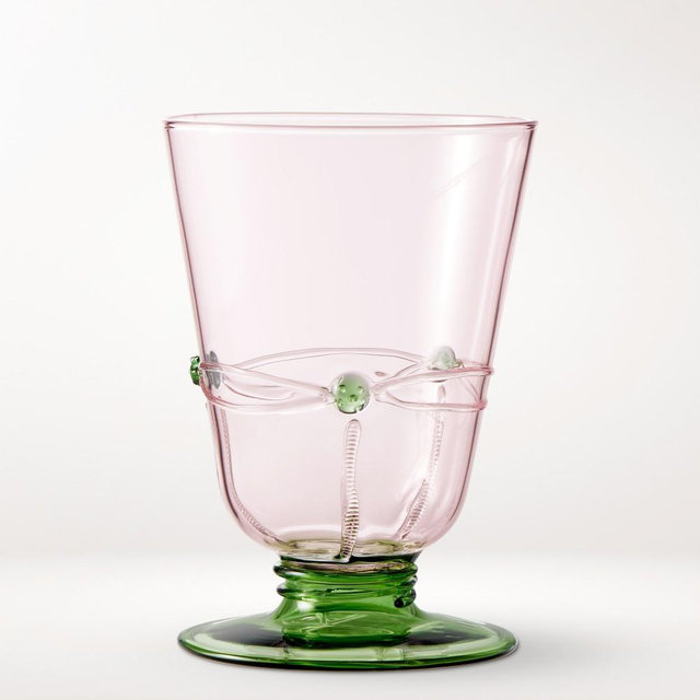 Famille Rose Tumblers, 12-oz, Mixed Pink and Green
