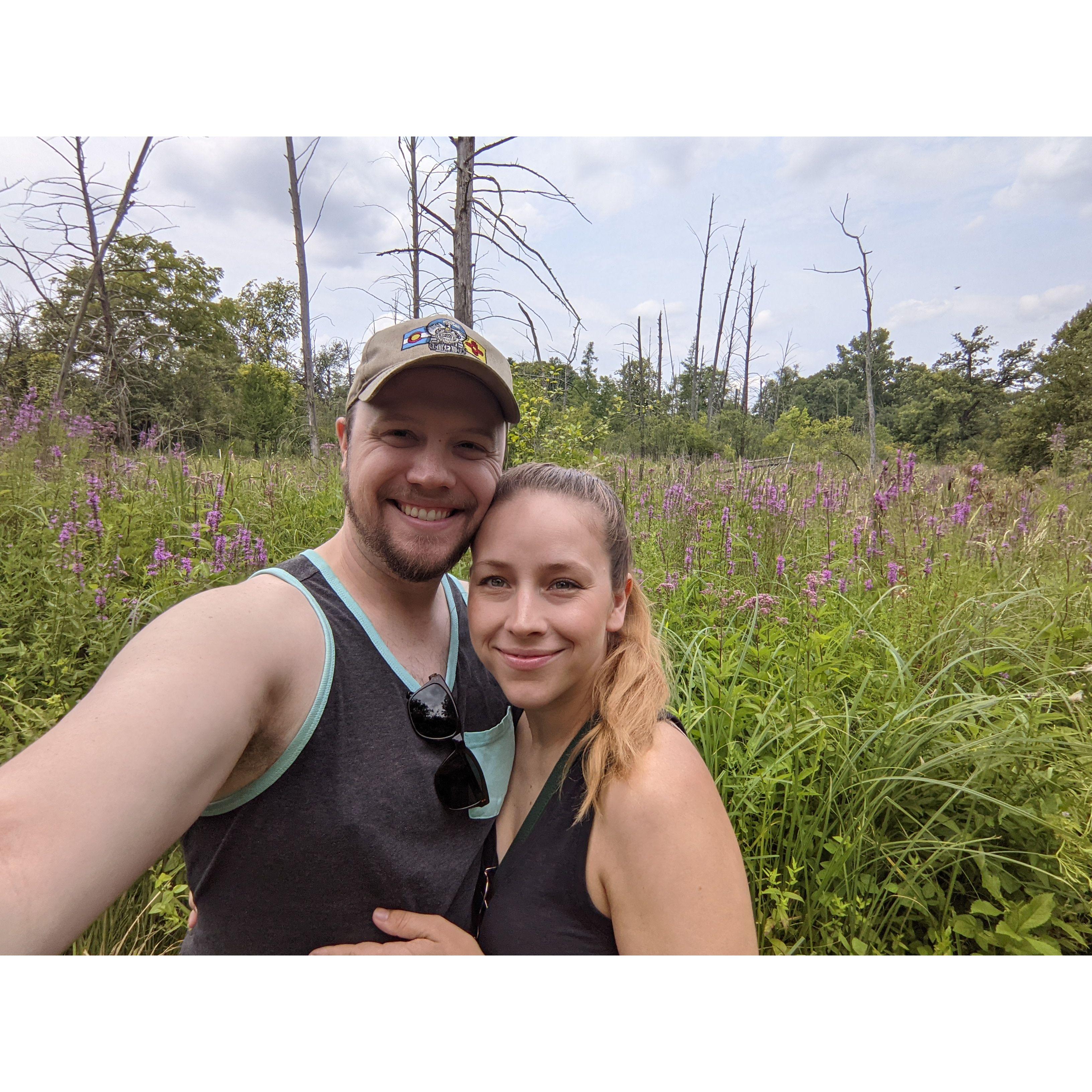 Trail walks in Ann Arbor, MI.