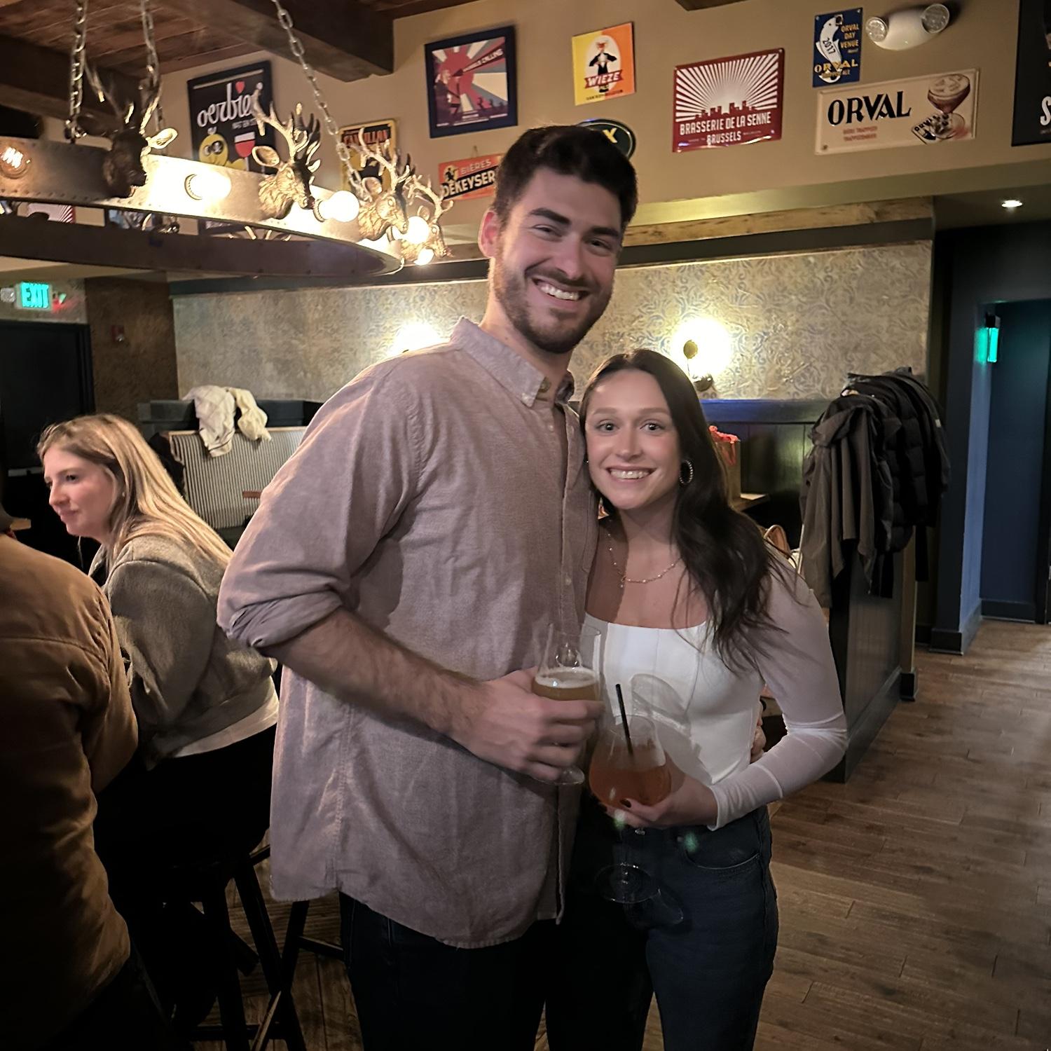 We celebrated our engagement with our friends in Georgetown.