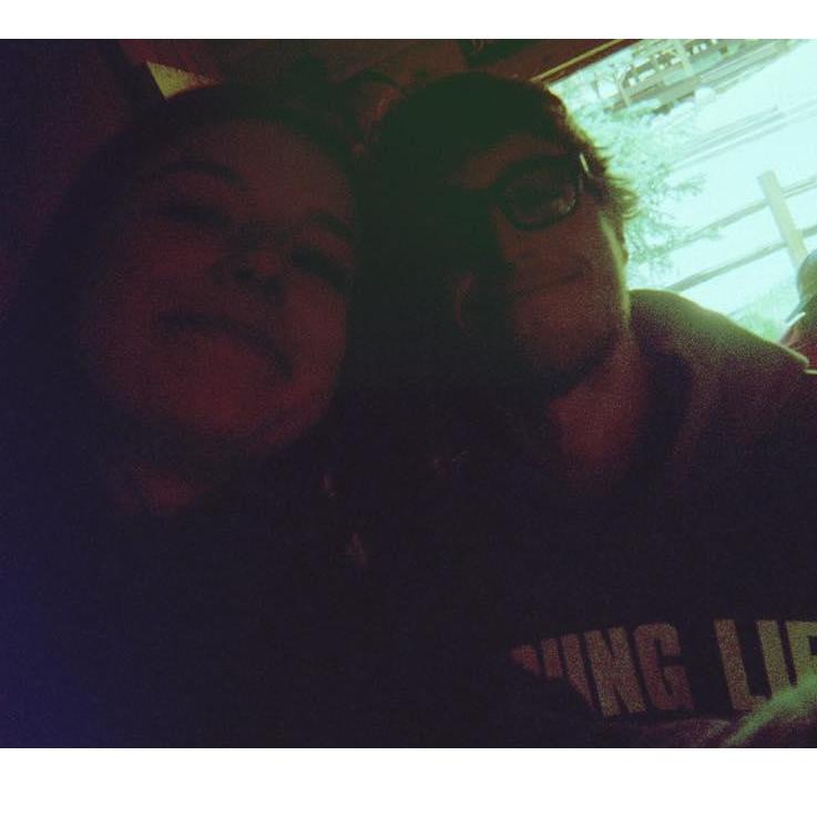 The first photo we ever took together. pre-couple. if only we knew..