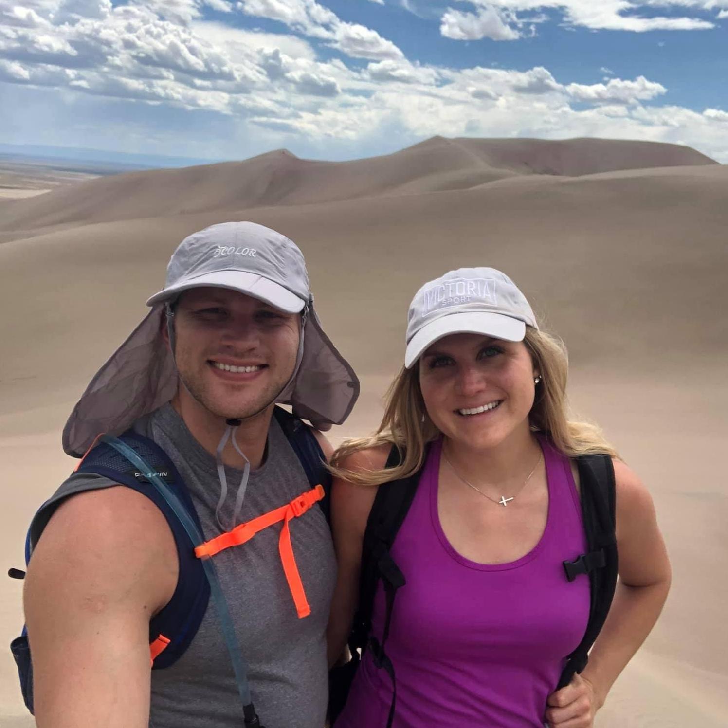 The Great Sand Dunes National Park was Kaley & Michael's first stop on their road trip!