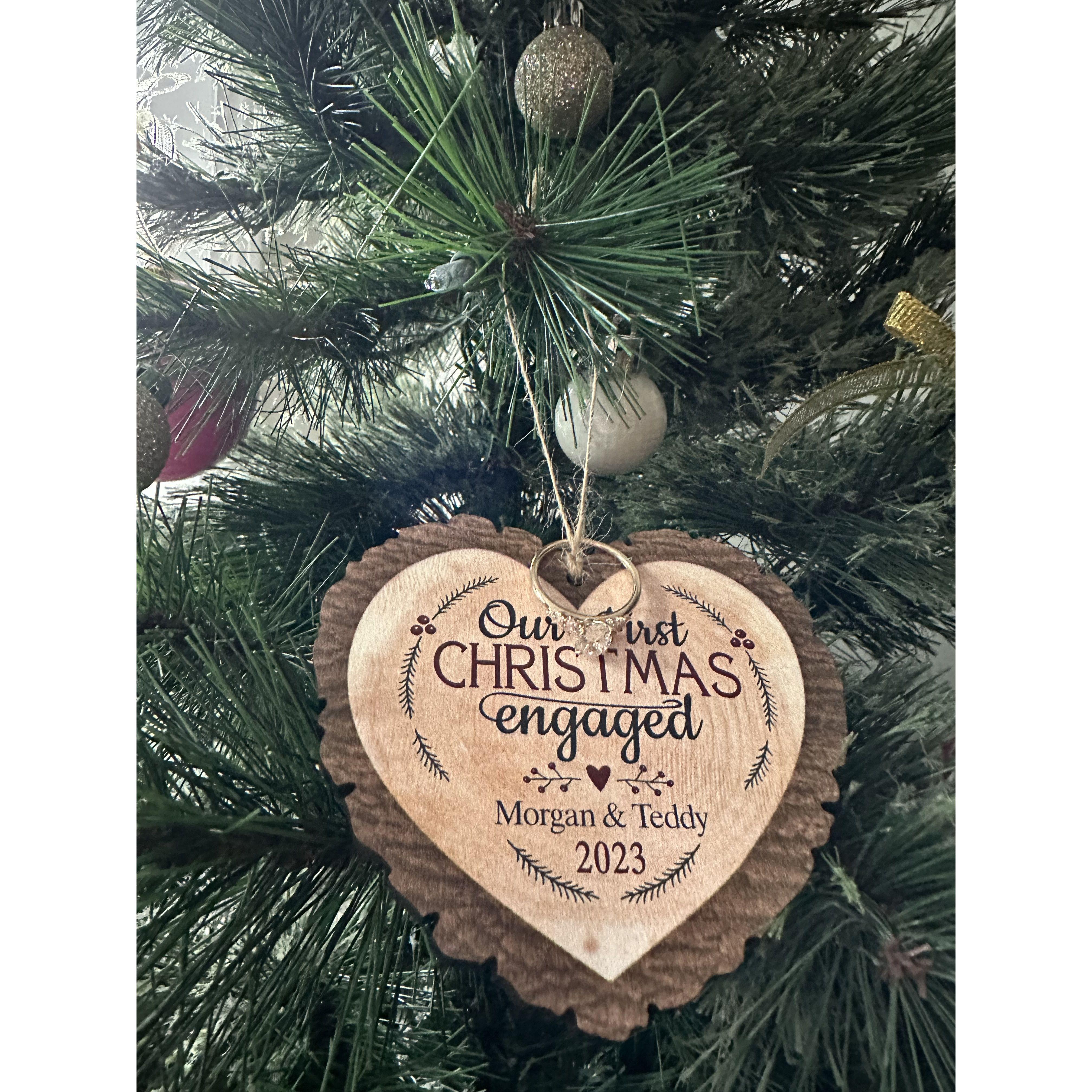 Teddy proposed on Christmas Eve of 2023.