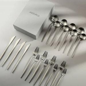 Minimalist Flatware - Scandinavian Design | JazzUpCo - 8 Person Set (40 Pieces)