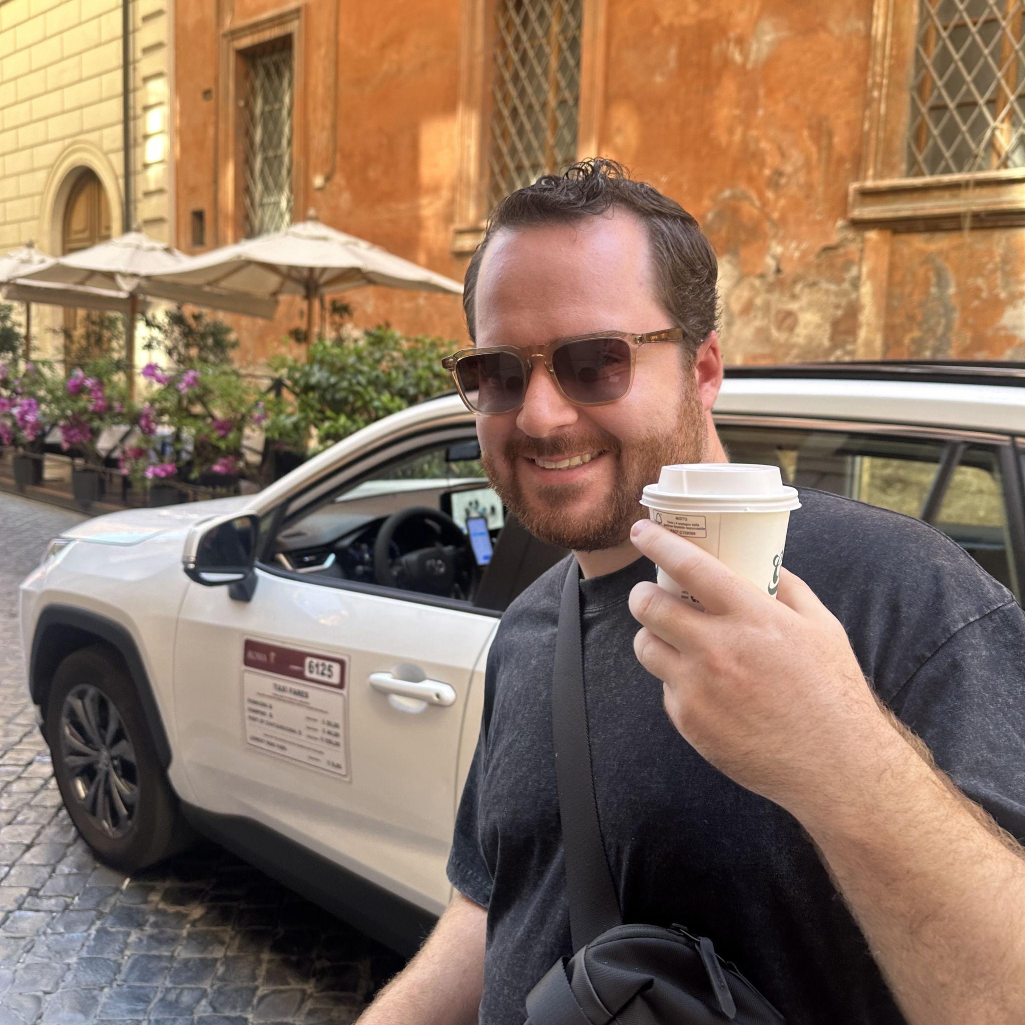 The much-needed coffee break on our travels