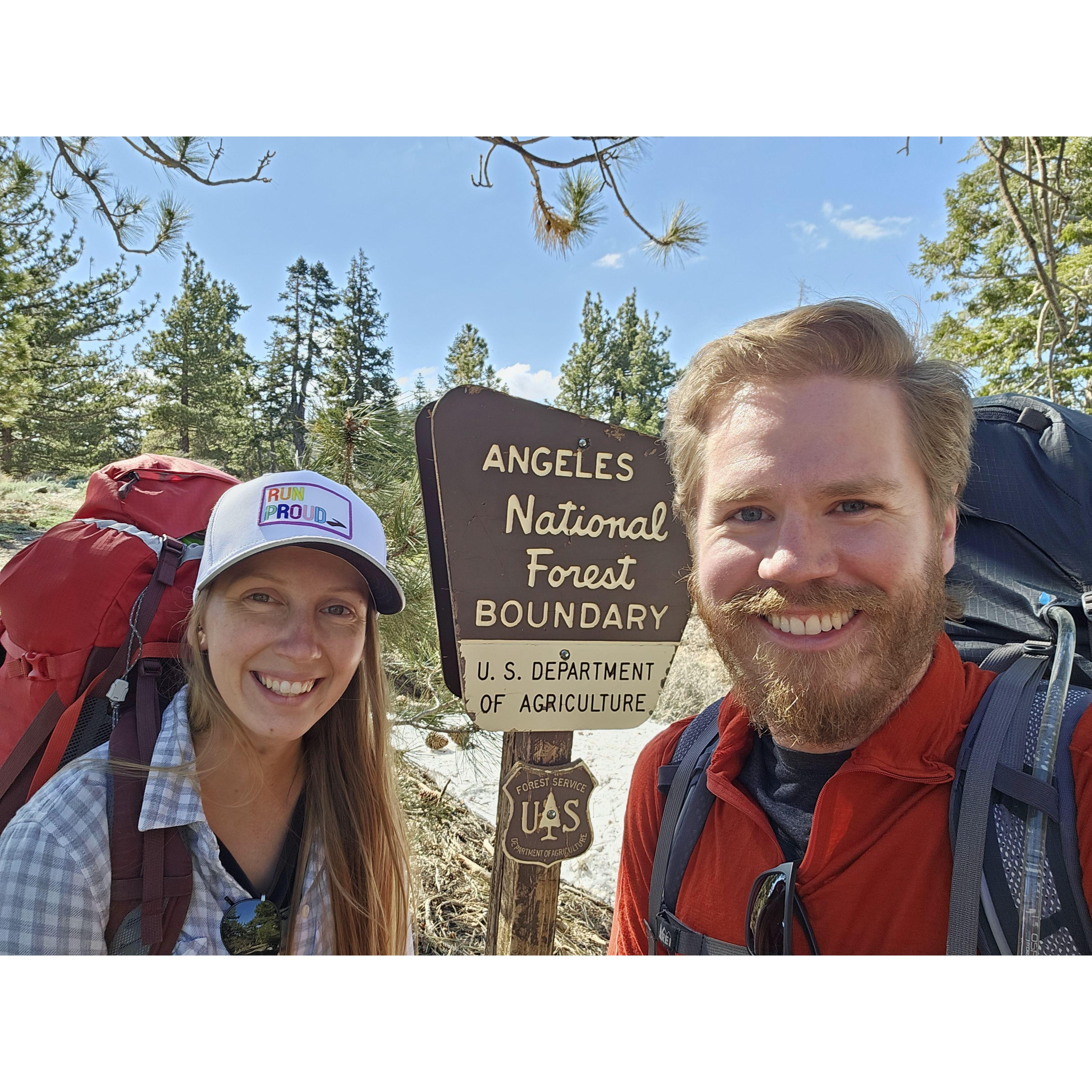 Sierra's first backpacking trip! 

#LosAngelesMountainsMay2023