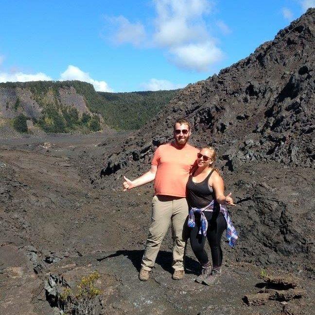 Kilauea Iki crater in Hawai`i (apparently we only really have taken pictures together in Hawai`i...)