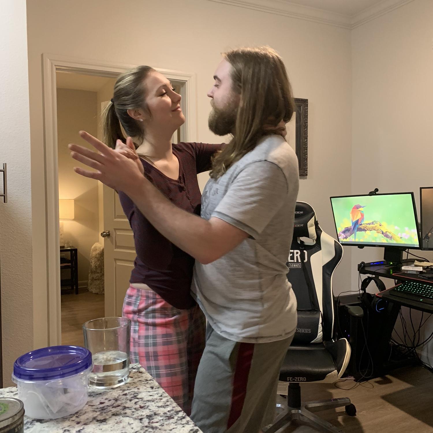 Dancing in Zoe's old apartment <3