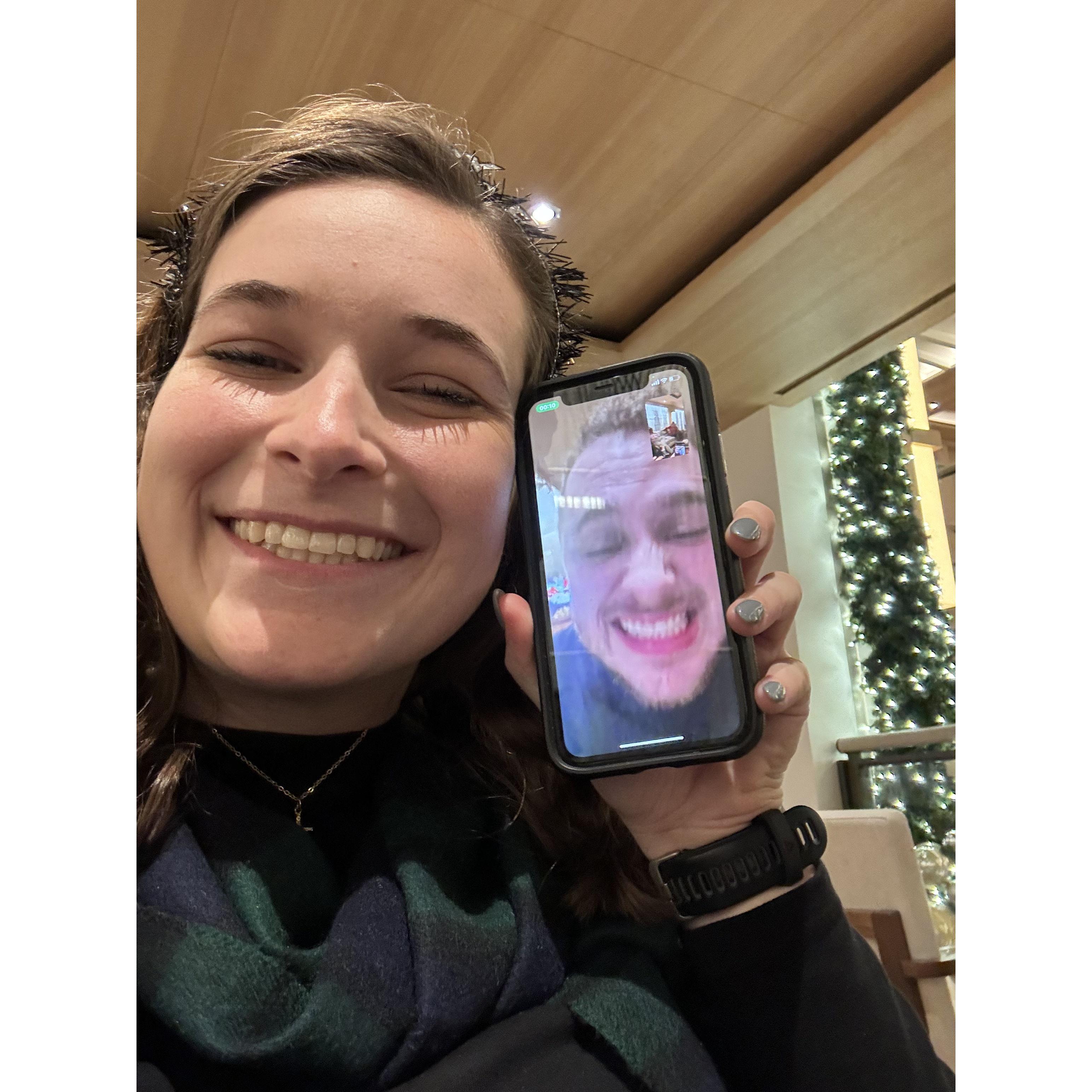 First New Years together! (Caroline was on a family vacation)