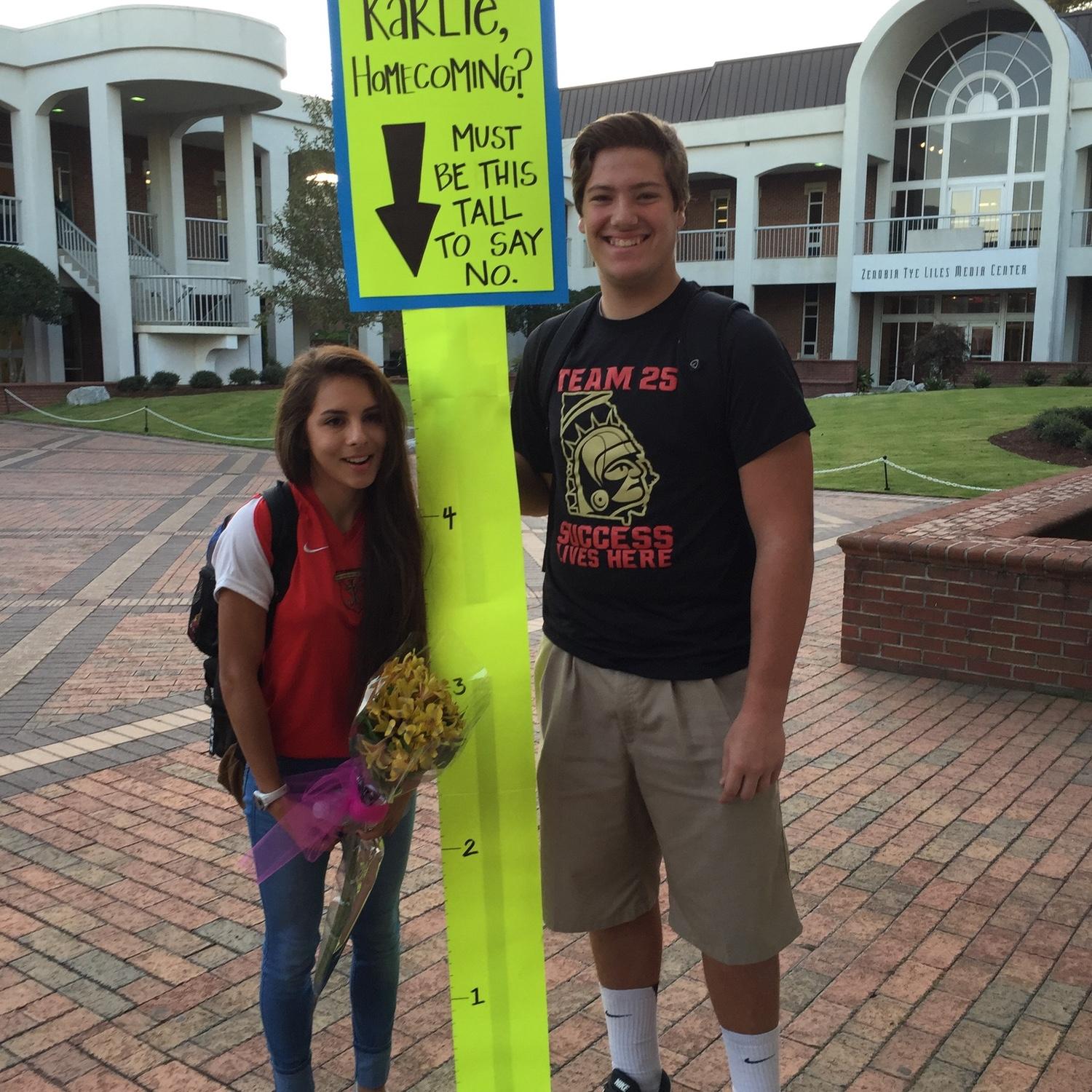 2015 - Nate asks Karlie to the Homecoming dance.