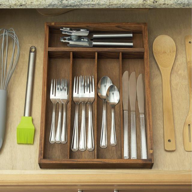 Cedarpoint 2'' H x 10'' W x 14'' D Flatware & Kitchen Utensils Drawer Organizer