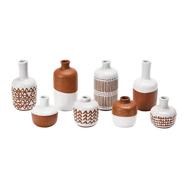 Main + Mesa Stoneware Vases, Set of 8