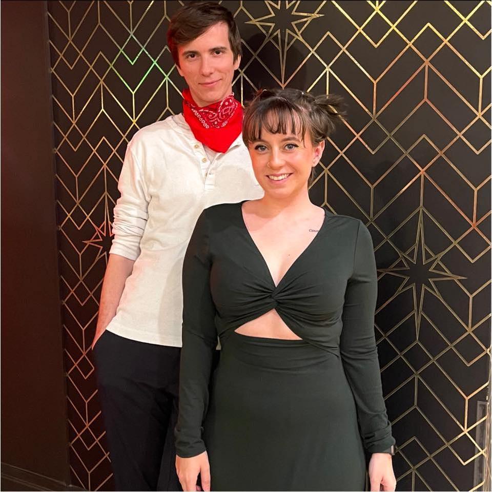 Right before seeing Hadestown on our first vacation together