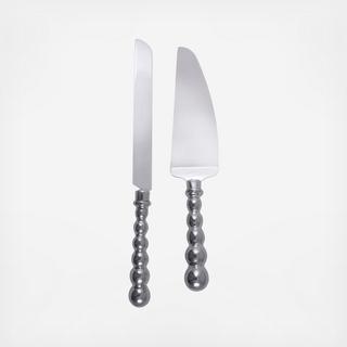 String of Pearls 2-Piece Cake Server Set
